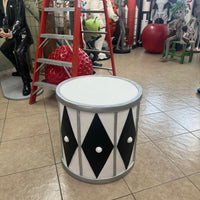 White And Silver Drum Life Size Statue - LM Treasures 
