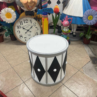 White And Silver Drum Life Size Statue - LM Treasures 