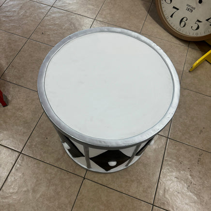 White And Silver Drum Life Size Statue - LM Treasures 