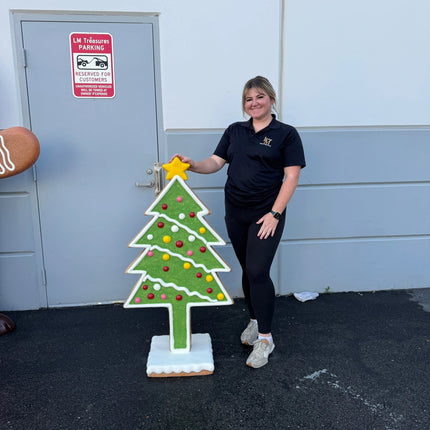 Candy Cane Snow Over Sized Statue LM Treasures - PT