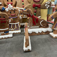 Small Dog Gingerbread Cookie Over Sized Statue - LM Treasures 