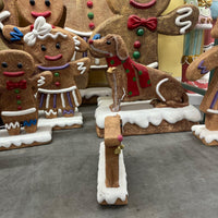 Small Dog Gingerbread Cookie Over Sized Statue - LM Treasures 