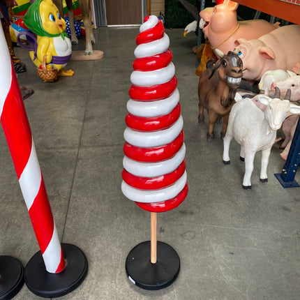 Small Red Cone Lollipop Over Sized Statue - LM Treasures 