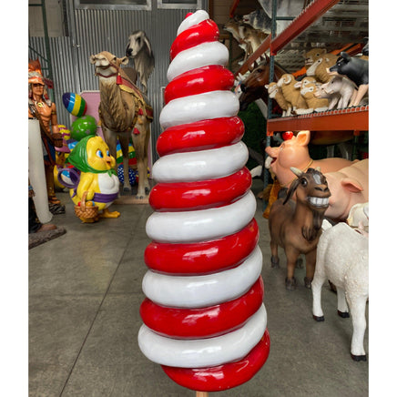 Small Red Cone Lollipop Over Sized Statue - LM Treasures 