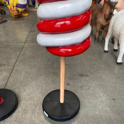 Small Red Cone Lollipop Over Sized Statue - LM Treasures 