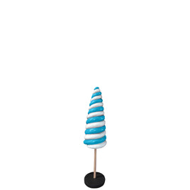 Small Blue Cone Lollipop Over Sized Statue - LM Treasures 