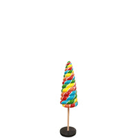 Small Rainbow Cone Lollipop Over Sized Statue - LM Treasures 