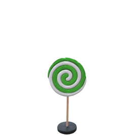 Small Green Twirl Lollipop Over Sized Statue - LM Treasures 