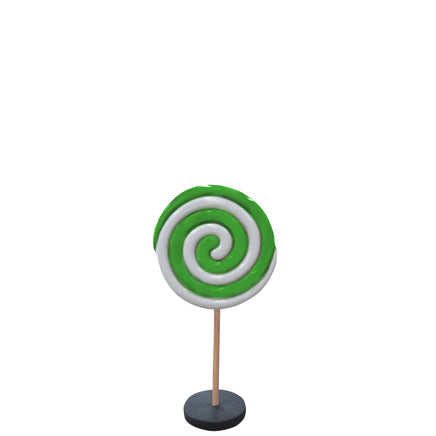 Small Green Twirl Lollipop Over Sized Statue - LM Treasures 