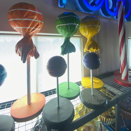 Yellow Lollipop Over Sized Statue - LM Treasures 