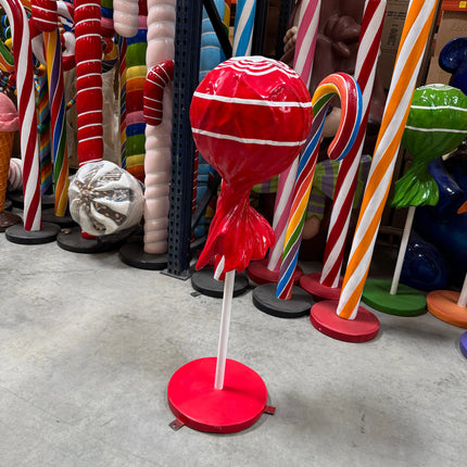 Red Lollipop Over Sized Statue LM Treasures - PT