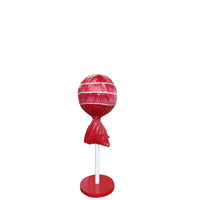 Red Lollipop Over Sized Statue - LM Treasures 