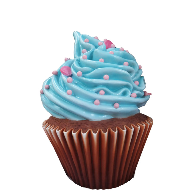 Blue Frosting Vanilla Cupcake Over Sized Statue LM Treasures - PT