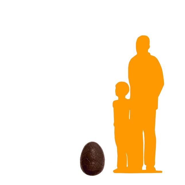 Crackle Chocolate Easter Egg Over Sized Statue - LM Treasures 