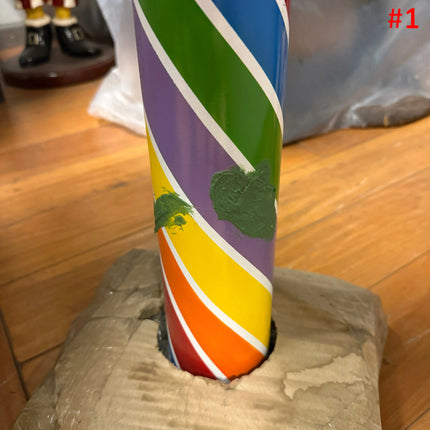 Rainbow Candy Cane No Base Over Sized Statue LM Treasures - PT