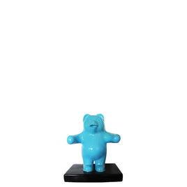 Small Blue Gummy Bear Over Sized Statue - LM Treasures 