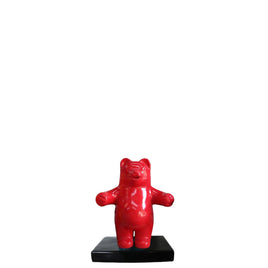 Small Red Gummy Bear Over Sized Statue - LM Treasures 
