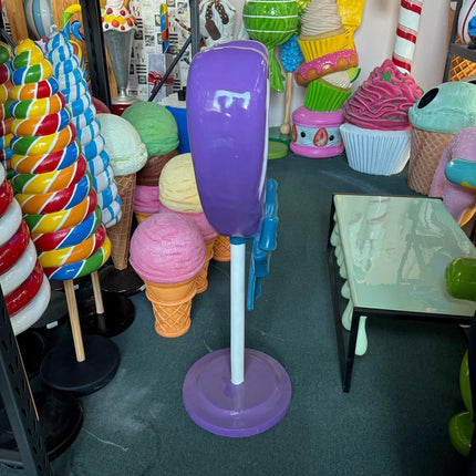 Purple Heart Lollipop Over Sized Statue - LM Treasures 