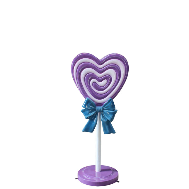 Purple Heart Lollipop Over Sized Statue - LM Treasures 