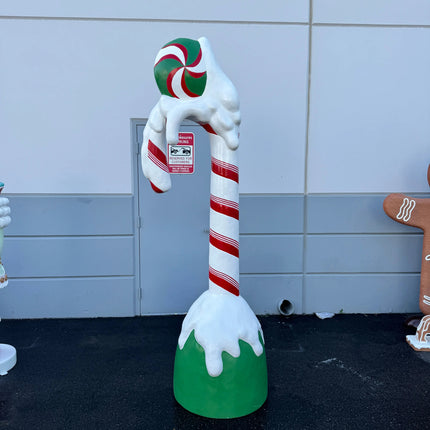 Candy Cane Snow Over Sized Statue LM Treasures - PT