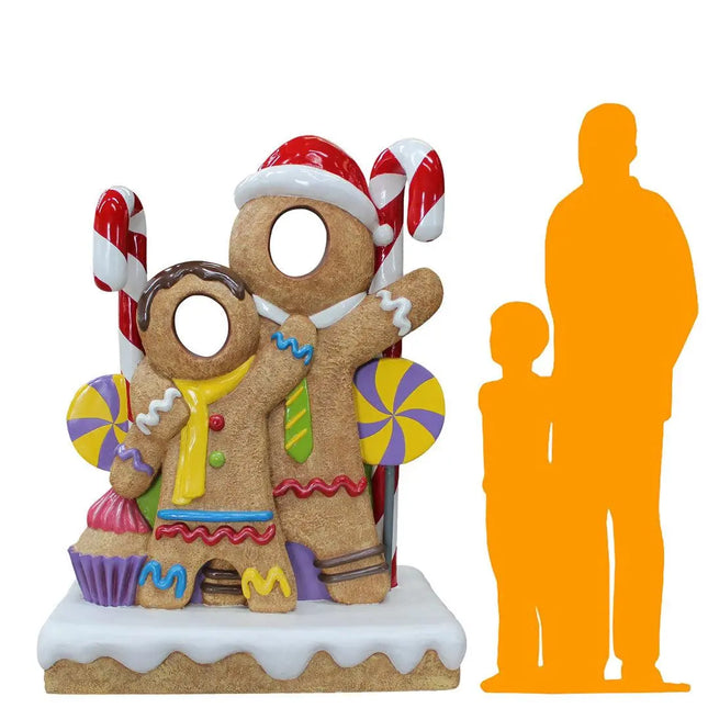 Gingerbread Cookies Photo Op Statue LM Treasures - PT