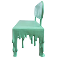 Mint Green Melting Bench Dripping Exclusive Life Size Statue - LM Treasures 