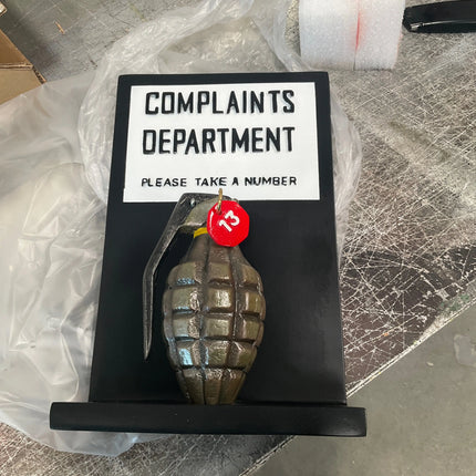 Complaints Sign Wall Decor Statue LM Treasures - H