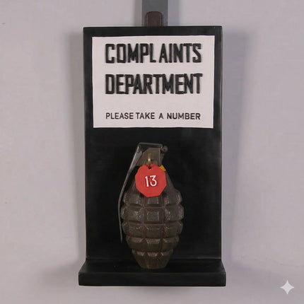 Complaints Sign Wall Decor Statue LM Treasures - H