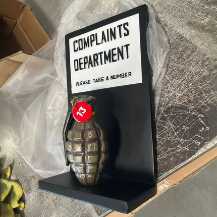 Complaints Sign Wall Decor Statue LM Treasures - H
