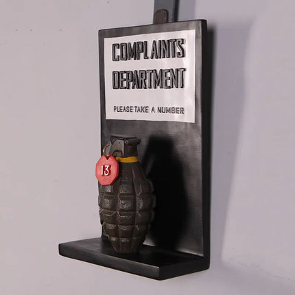 Complaints Sign Wall Decor Statue LM Treasures - H