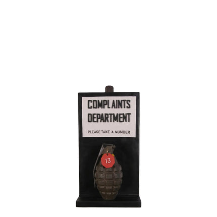 Complaints Sign Wall Decor Statue LM Treasures - H