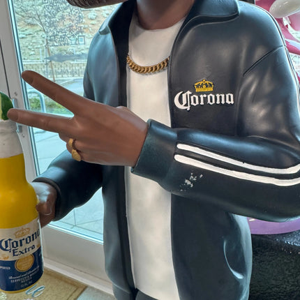 Snoop Dogg In Black Sweatsuit Corona Bobblehead Statue - LM Treasures