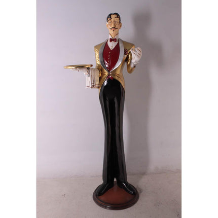 Frenchman Butler Life Size Statue - LM Treasures 