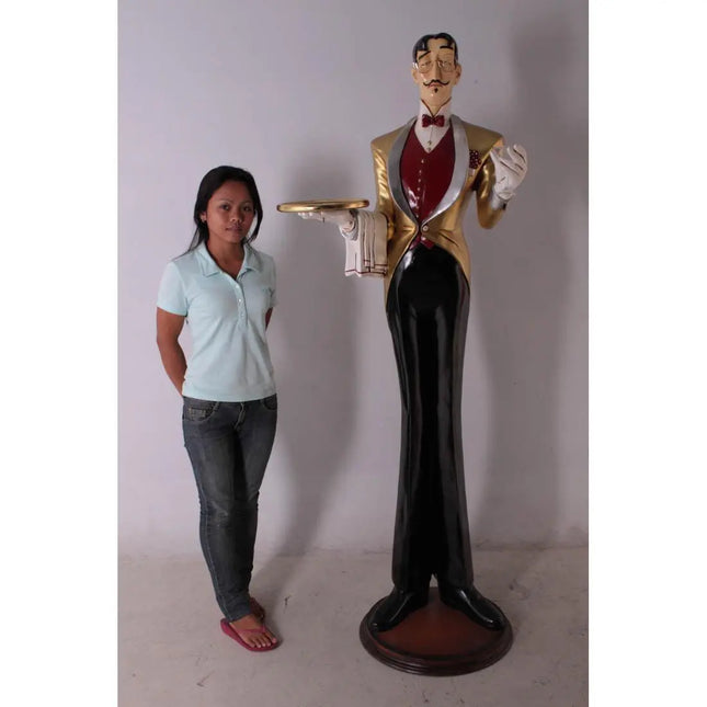 Frenchman Butler Life Size Statue LM Treasures - GP