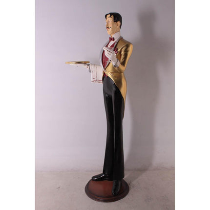 Frenchman Butler Life Size Statue - LM Treasures 
