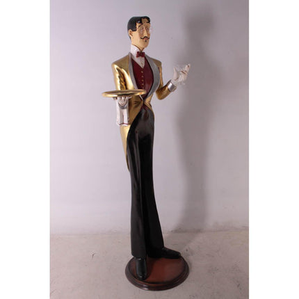 Frenchman Butler Life Size Statue - LM Treasures 