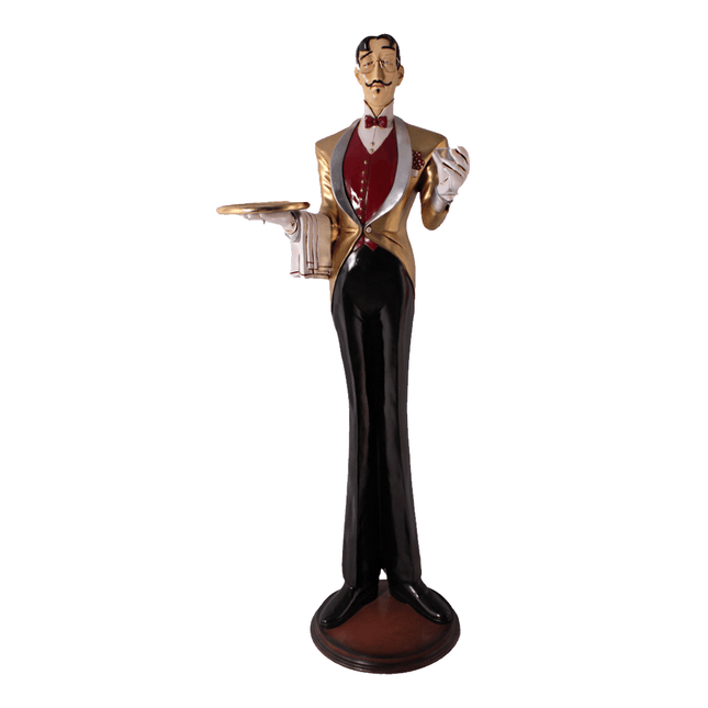 Frenchman Butler Life Size Statue - LM Treasures 