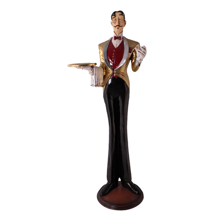 Frenchman Butler Life Size Statue - LM Treasures 