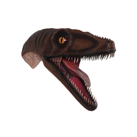 Velociraptor Dinosaur Head Life Size Statue - LM Treasures 