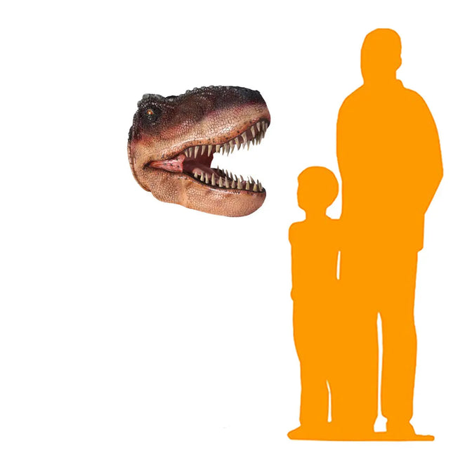 T-Rex Dinosaur Head Medium Life Size Statue LM Treasures - GP