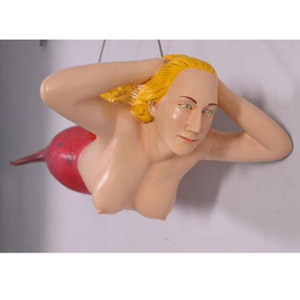 Hanging Pink Mermaid Life Size Statue - LM Treasures 