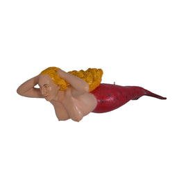 Hanging Pink Mermaid Life Size Statue - LM Treasures 