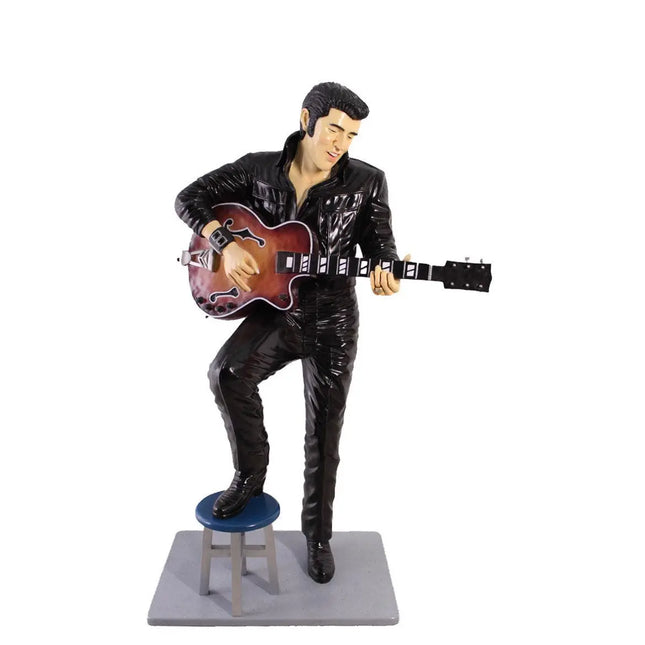 Singer Elvis in Black Life Size Statue LM Treasures - GP
