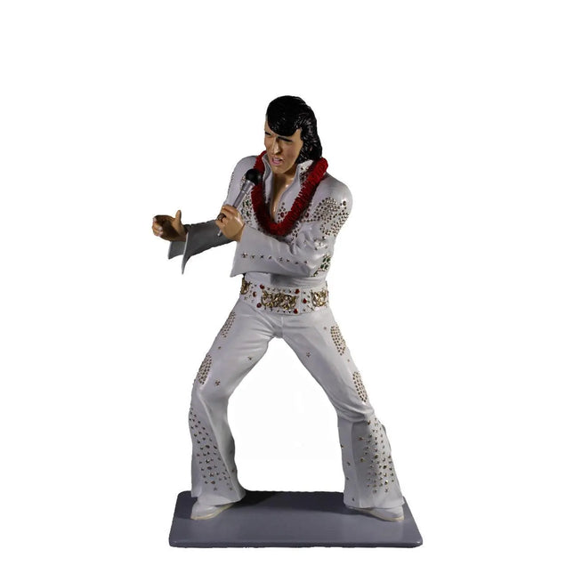 Singer Elvis In White Standing Life Size Statue LM Treasures - GP