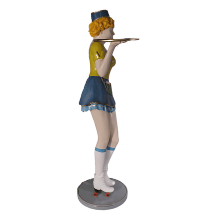 Roller Skater Waitress Life Size Statue - LM Treasures 