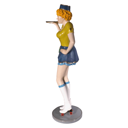 Roller Skater Waitress Life Size Statue - LM Treasures 