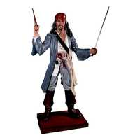 Pirate Captain Jack With Gun Life Size Statue - LM Treasures 