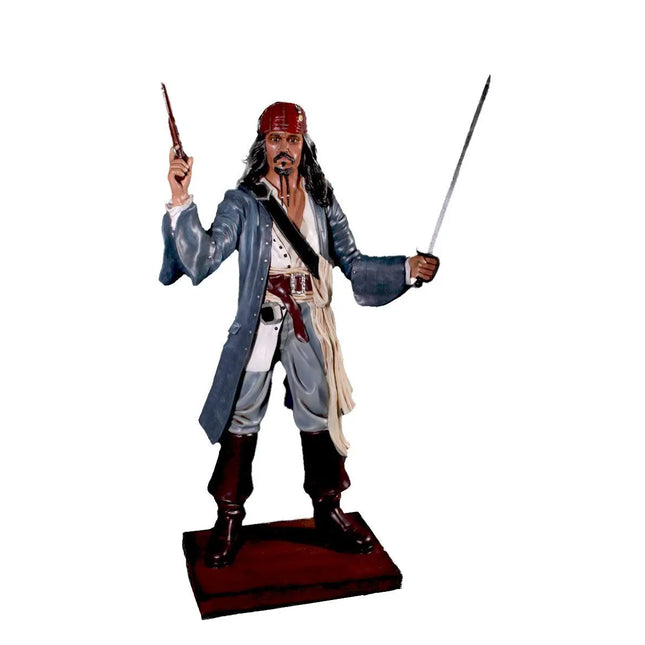 Pirate Captain Jack With Gun Life Size Statue LM Treasures - GP