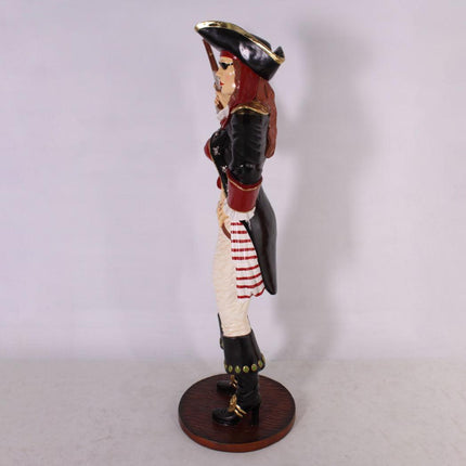 Lady Pirate With Gun Life Size Statue