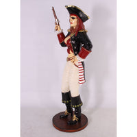 Lady Pirate With Gun Life Size Statue - LM Treasures 